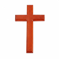 Wooden Wall Cross Smooth Polished Keyhole Slot Religious Wall Decor