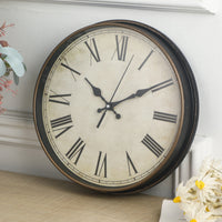 Roman Numeral Wall Clock Easy to Read Vintage Wall Clock Rustic for Study