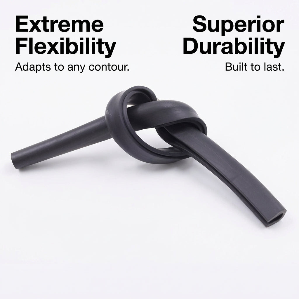 EPDM Rubber Edge Trim for Cars, Flexible Rubber Seal Strip, Automotive Edge Trim Protector, Door Seal Strip for Metal Panels