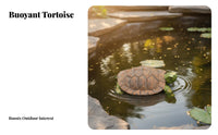 Buoyant Turtle Statue Weather-Resistant Buoyant Turtle Figurine Construction Resin Tortoise Model for Pool, Outdoor