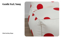 Spotted Pattern Lounge Chair Nordic Design Giant Soft Lounger Snug Machine Creclineable Cover for Bedroom, Perusing Nook