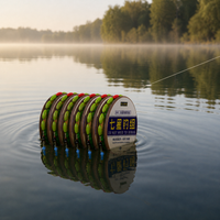 Traditional Fishing Main Line with Seven-Star Floats, Pre-Rigged Fishing Line Set for Wild Fishing