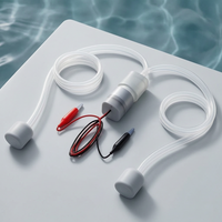 12V Car Oxygen Pump for Live Fish Transport, Portable DC Aerator with Battery Clips