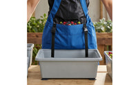 Shoulder Straps Gardening Picking Bag Front Pouch Harvest Apron Bag Buckle Opening Garden Harvest Apron Two-Tone for Unwanted Plants Pulling