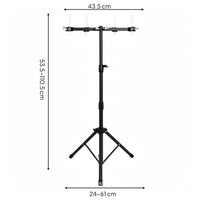 Cowbell Stand Portable Folding Cowbell Holder Foldable Percussion Mount Stand for Drummers, Band Artists, Stage, Rehearsal Room, Audio Studio
