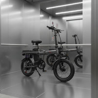 Mini Folding Electric Bike Lightweight Portable Electric Bike Compact Folding Ebike Shock Absorption for Commuting, City Travel