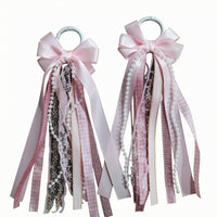 Decorative Boot Ornament Satin Bow Ribbon Boot Ornament Layered