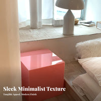 3 Pieces Tiereding Acrylic Table Set Minimalist Design Space-Efficient Accent Table Table Long-Concludinging Waterfall Border