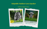 Waterproof outdoor rock speaker