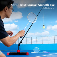 Solo Badminton Practice Aid Luminous Badminton Return Practice Aid Training Aid Easy Installation Sports Equipment Adjustable