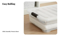 Under-Bed Container Transparent container Organizing Box Large Capacity for Dorm Room