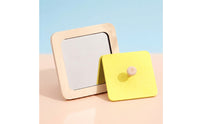 Sensory Wooden Mirror with Knob Interactive Montessori Mirror Toy Child-Friendly for Baby