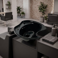 Hair Salon Shampoo Sink Salon Wash Basin Professional Washing Unit for Barbers, Barbershop, Styling Area