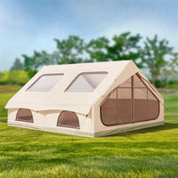 Inflatable Tent with Canopy Easy Setup Inflatable Tent Waterproof Camping Cabin for Campers, Families