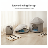 Pet Cooling House for Cats and Small Dogs, Summer Ice Nest with Cooling Gel Packs