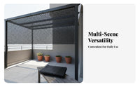 Protection Sun Shade Cloth Heat Insulating Garden Sunblock Netting Long-Lasting Black Shade Netting High-Density Material for Farmers, Gardeners, Balcony, Carport