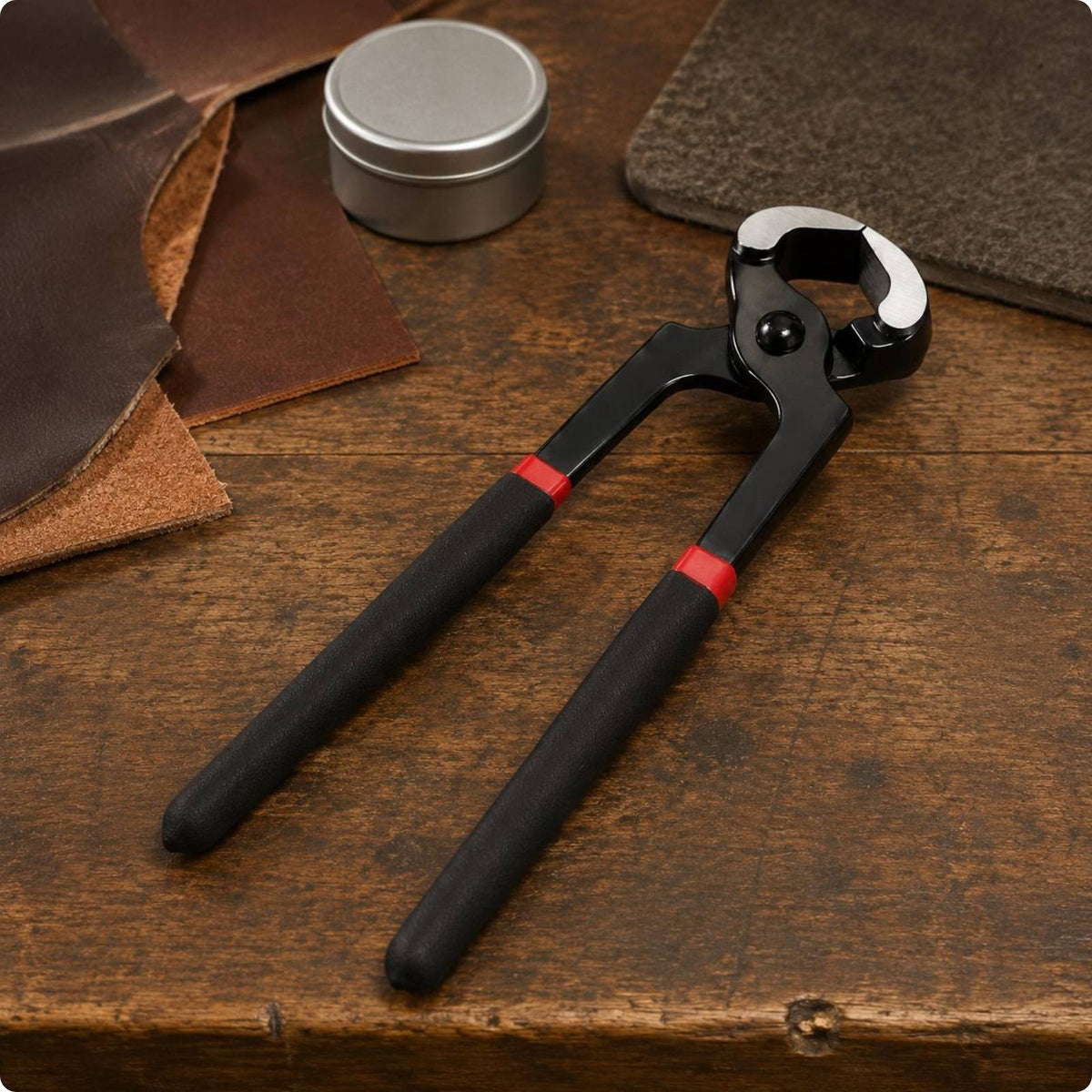 Angled Nail Puller Textured Grip Nail Puller Black Finish