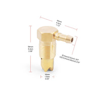Hose Barb Fuel Tank Vent Valve Male NPTF Threads Rollover Vent Valve Hex Top Auto Part Sealing Sealing Gasket Included