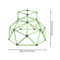 Geodesic Climbing Dome Multi-Sided Base Indoor Climbing Dome Light-Colored for Children