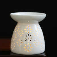 Ceramic Aromatherapy Burner with Hollow Carving