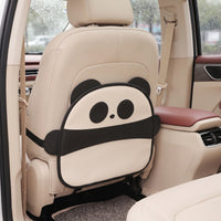 Waterproof Car Seat Back Protector Sturdy Car Kick Protector with Padded Leather Secure Mat Adjustable for Parents, Road Trips