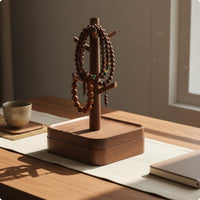 Walnut Wood Bracelet Stand Decorative Interior Design Decor for Dressing Table
