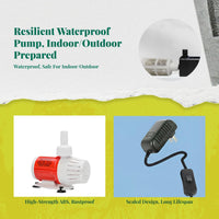 Silent adjustable aquarium pump