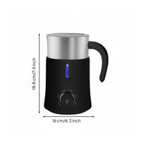 Electric Milk Frother Quiet Hot and Cold Frother Body Milk Foaming Machine for Home Cafe, Coffee Shop