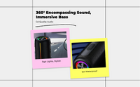 Waterproof speaker with deep bass