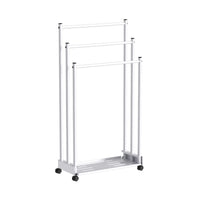 Multifunctional Bathroom Towel Rack with 3 Shelves, Carbon Steel, Powder Coated