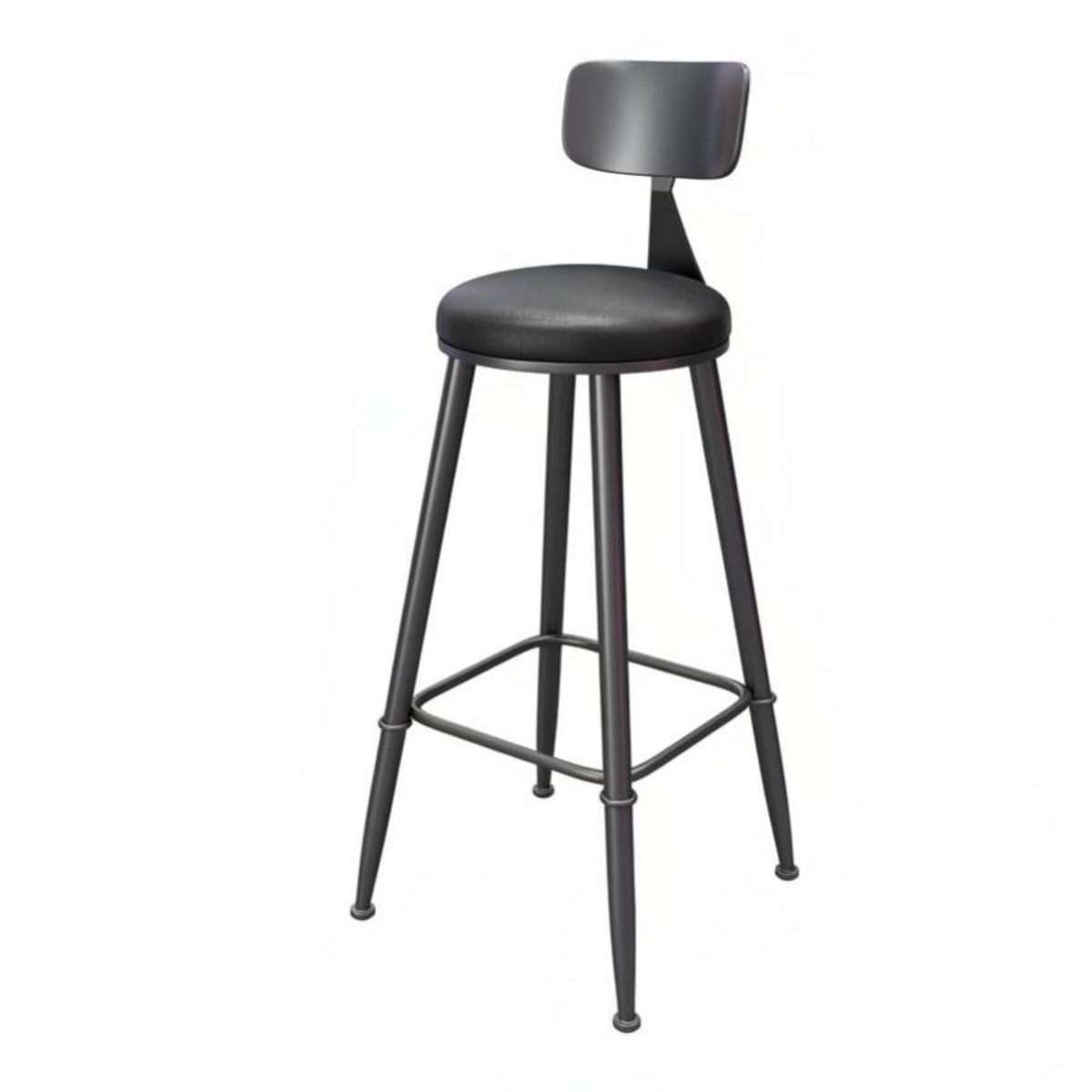 Upholstered Counter Stool with Backrest Light Luxury Design Bar Chair mechanical design Easy to Assemble for Adults, Dining Room