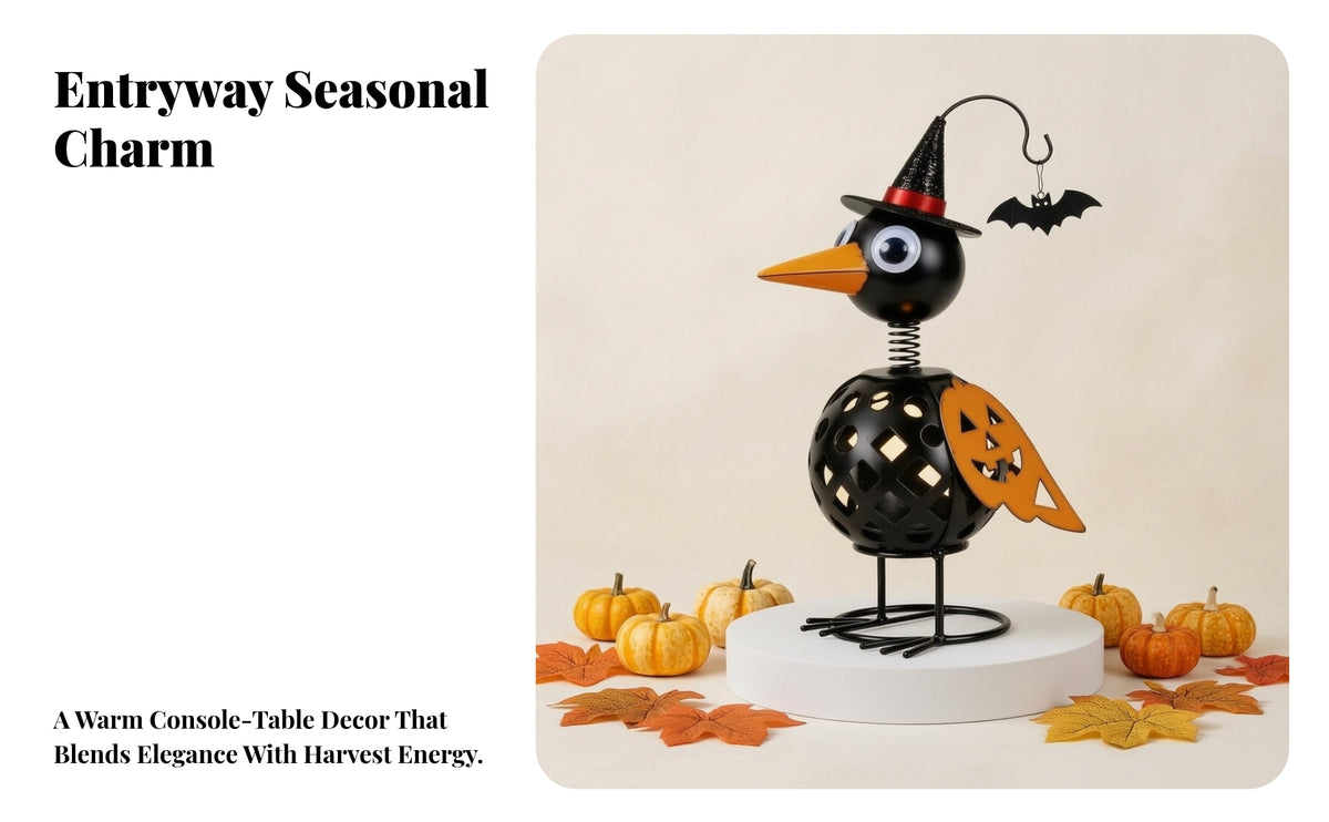 Seasonal Crow Ornament