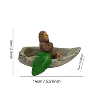 Monkey Figurine Resin Pond Ornament Decorative Aquarium Decoration for Gardeners