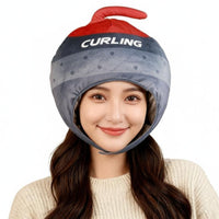 Curling Stone Hat Photo Prop Curling Rock Headwear Funny Design for Performers
