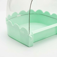 Bird Bath for Cage Hanging Bathtub, Bird Cage Accessory Bath Tub, Transparent Bird Bath Box for Smal - Image 8