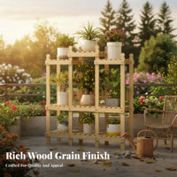 Multi-Tier Planter Rack Simple Design Plant Stand Long-Lasting Finish
