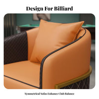 Billiards Viewing Sofa Wear-Resistant Upholstery Billiards Viewing Armchair Long-Lasting Construction Modern Design