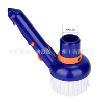 Pool Cleaning Brush - Round Pool Brush for Bottom Cleaning