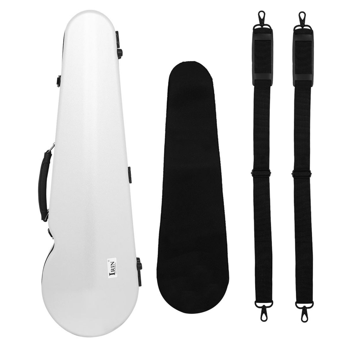 Carbon Fiber Violin Case with Backpack Straps Glossy Violin Case Long-Lasting Portable for Violinists, Performers