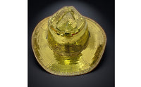 Reflective Cowboy Hat with Mirror Tiles Dazzling Disco Ball Cowboy Hat Glittery Stylish for Festivals