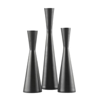 3 Pieces Candlestick Holder Set Hourglass Taper Candle Holder Decorative