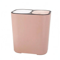 Two-Section-Compartment Trash Can Inner Liner Two-Section Compartment Trash Can Rounded Corners