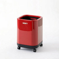 Trash Can with Wheels Compact Rolling Wastebasket Open-Top for Bedroom, Bathroom
