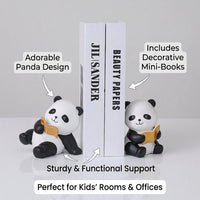 Cute Panda Bookends - Doctor Panda Design