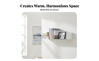 Floating Shelf Minimalist Design Picture shelf Space-Saving for Bedroom, Renters
