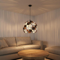 Rattan Ball Hanging Lamp Vintage Inspired Woven Globe Suspension Light Boho