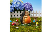 Hedgehog Garden Ornament Weather Resistant Outdoor Decoration Handmade for Yard