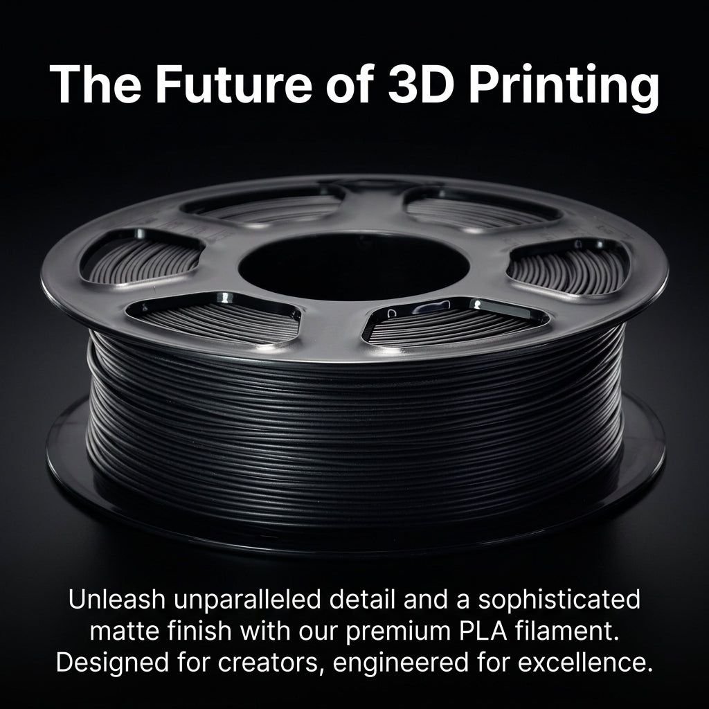 Matte PLA Printer Filament 1.75mm, Frosted Color, 1KG Spool Neatly Wound Most Fused Deposition Modeling Printers, 330 Meter Length Round Cross-Section