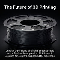 Matte PLA Printer Filament 1.75mm, Frosted Color, 1KG Spool Neatly Wound Most Fused Deposition Modeling Printers, 330 Meter Length Round Cross-Section