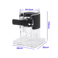 Trimmer Base with Quick-Clamp Textured-Grip for Workshops